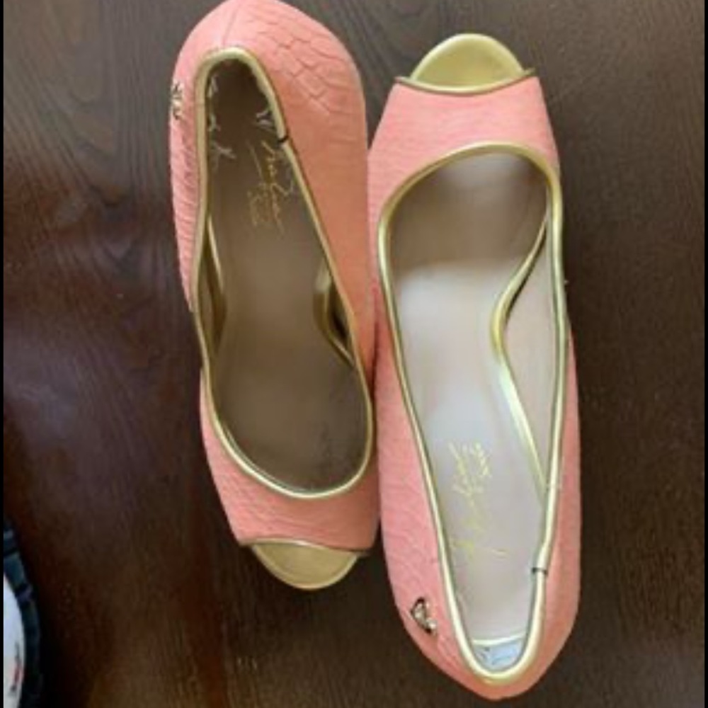 Peach High Heels